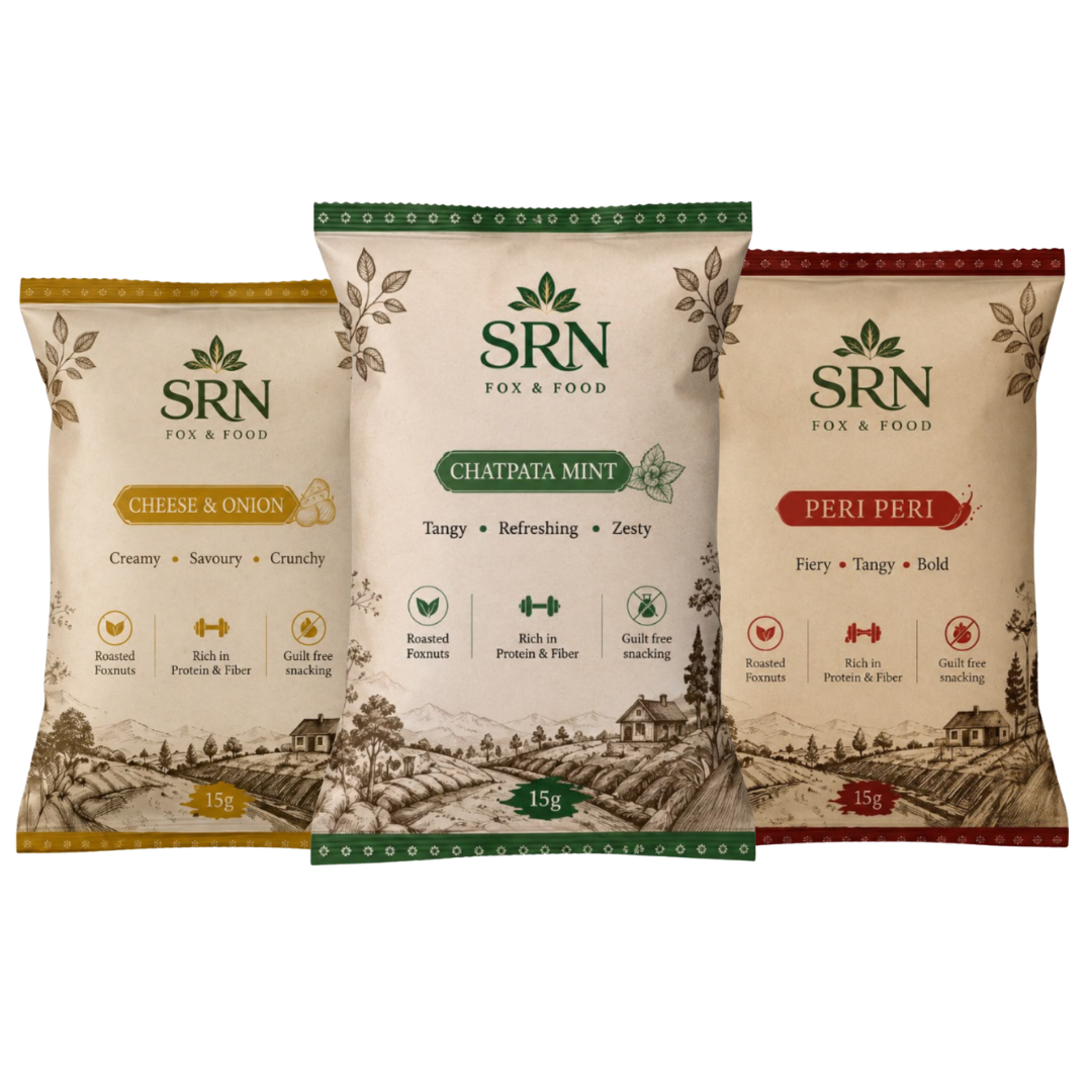 SRN Fox & Food makhana flavours
